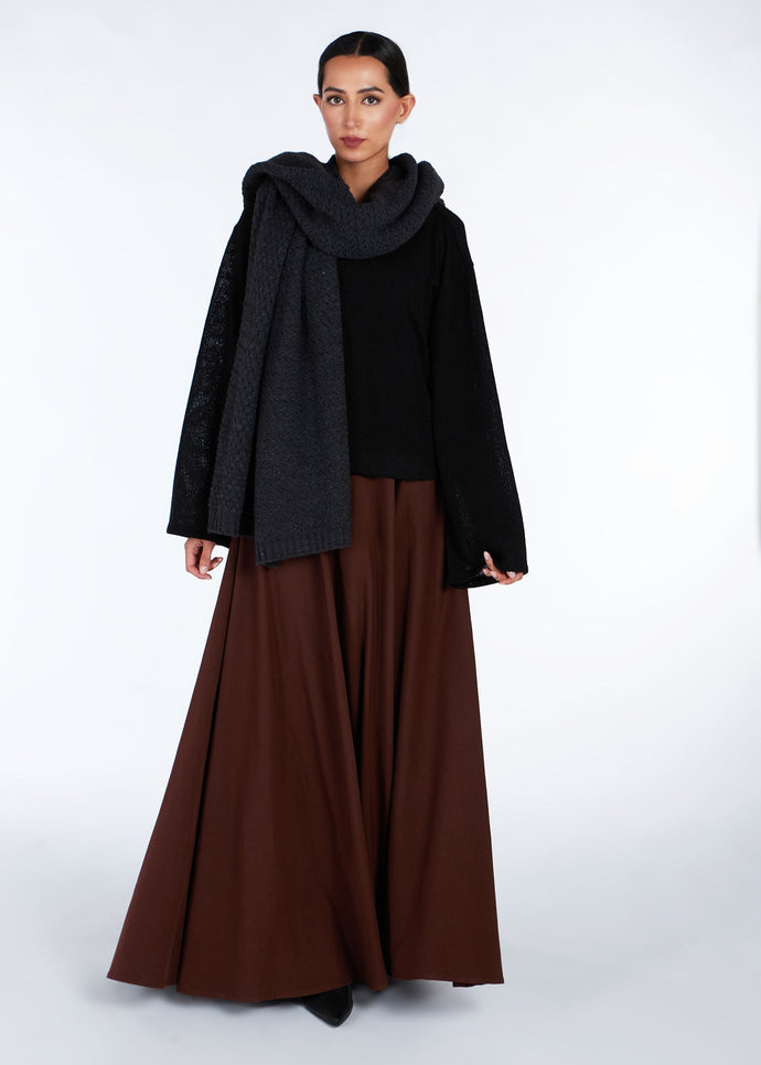 Mulberry Abaya Dark Brown