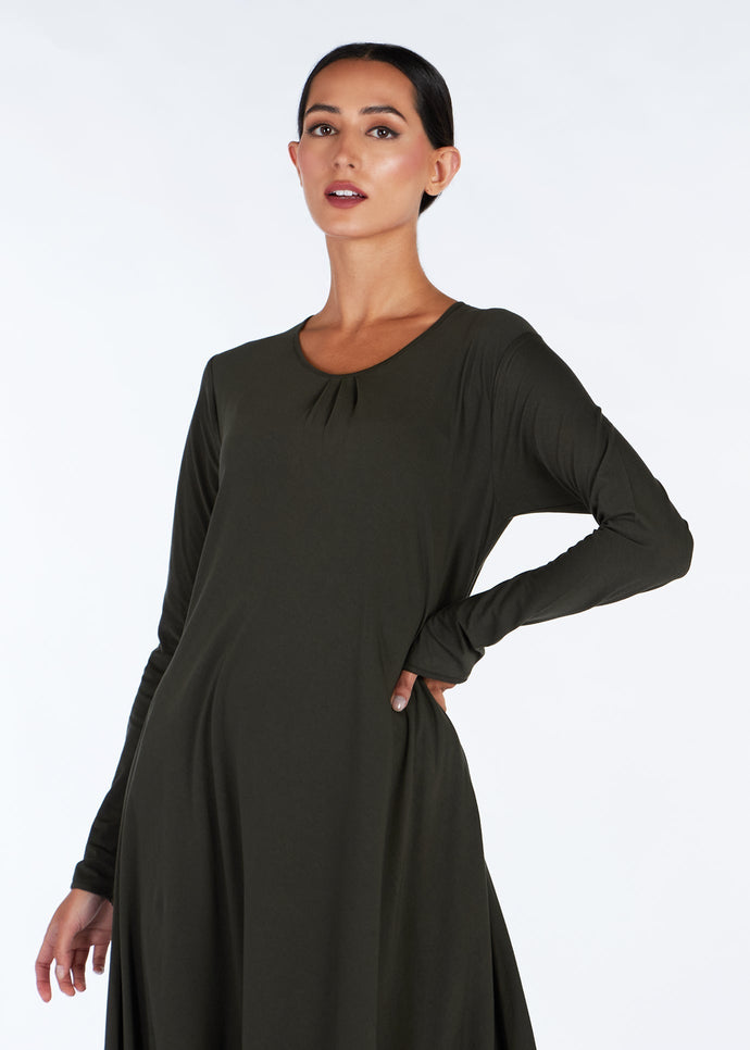 Mulberry Abaya Dark Green