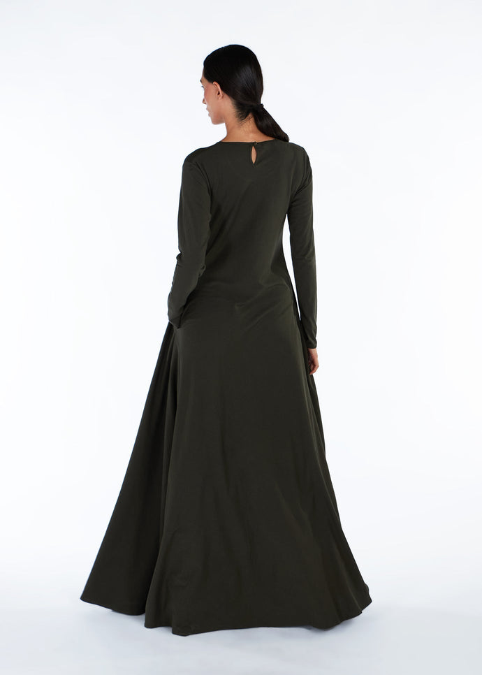 Mulberry Abaya Dark Green