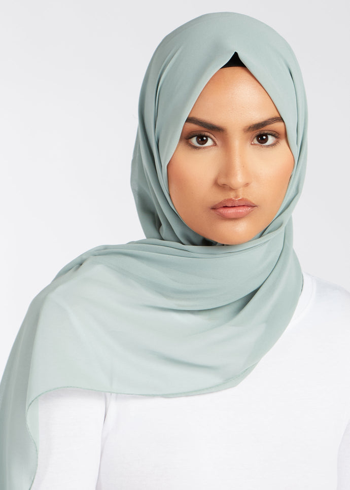 Sage Crepe Hijab