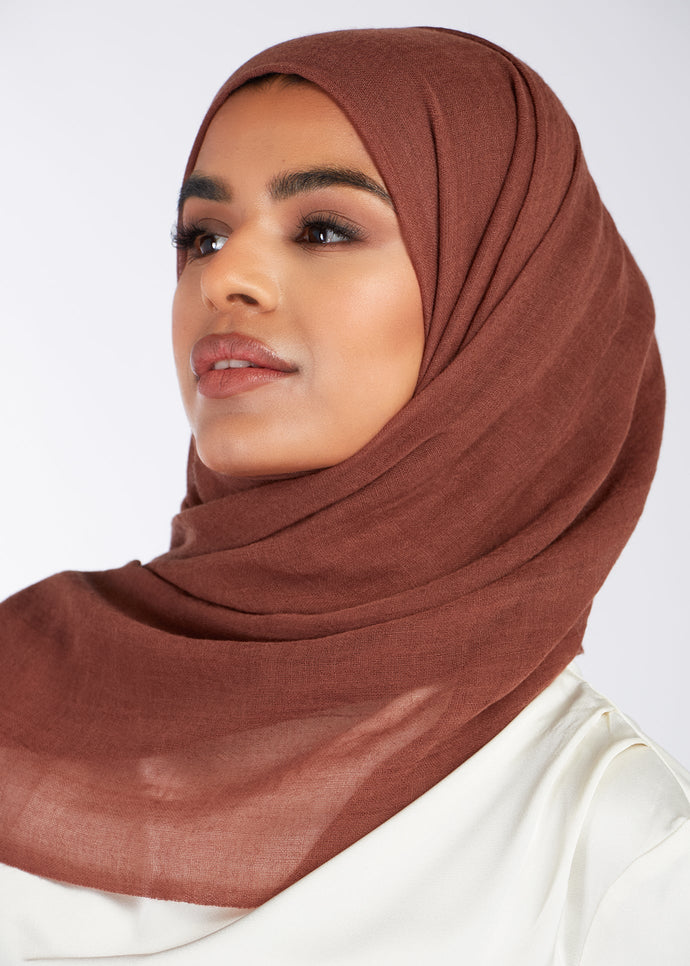 Premium Soft Wool Hijab Mocha