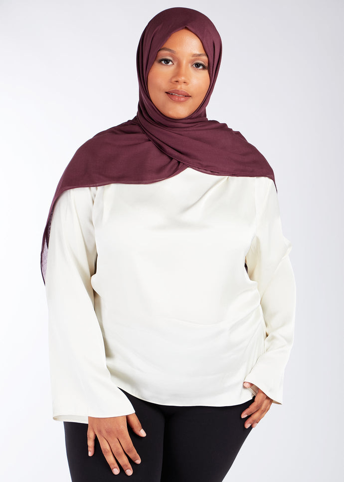 Winter Plum Modal Hijab