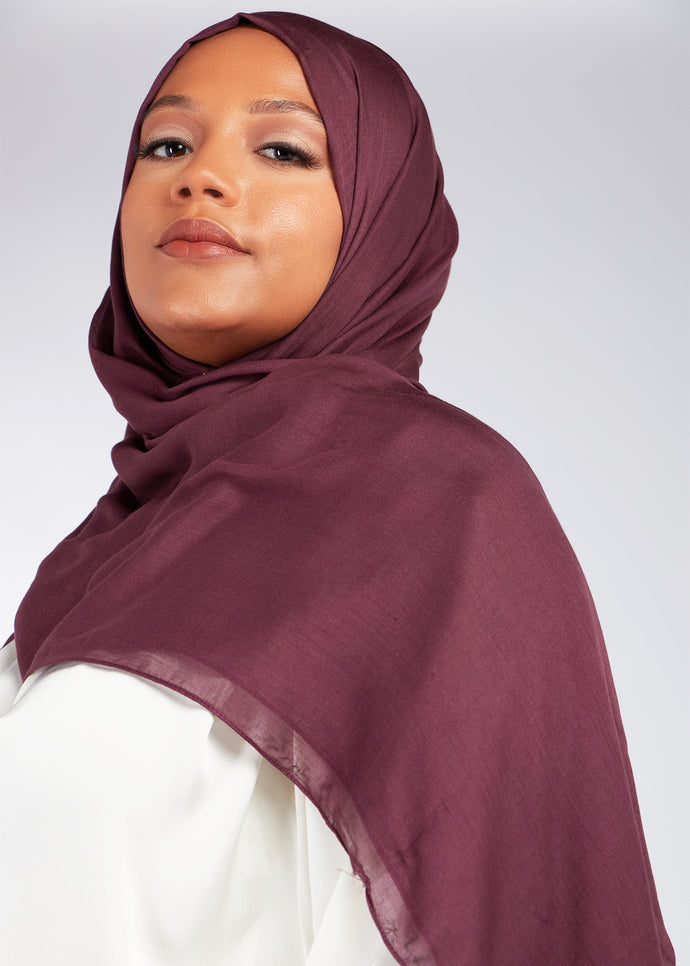 Winter Plum Modal Hijab
