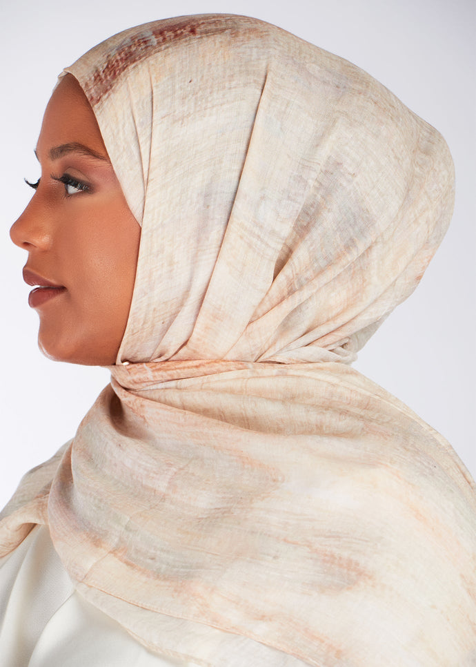 Brushstrokes Print Hijab