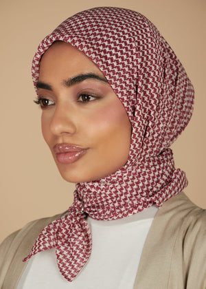 Houndstooth Print Hijab | Hijabs | Aab Modest Wear