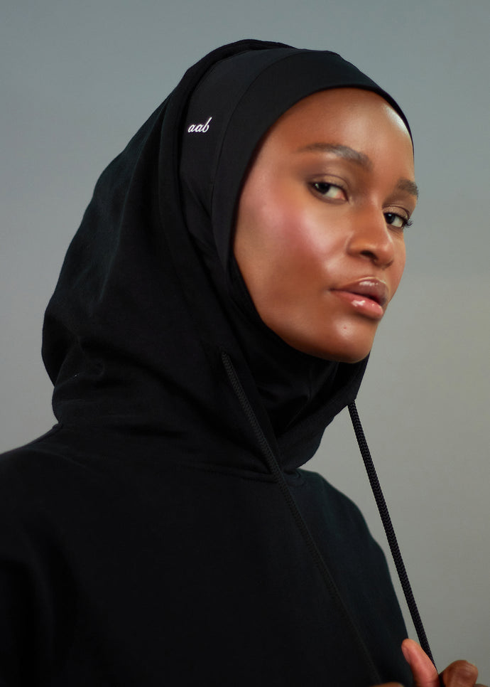 Cozy Fleece Hoody Black | coats & Cover Ups | Aab modest Wear
