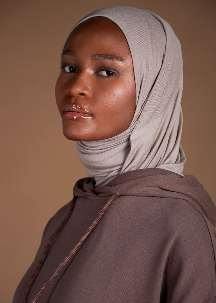 Cozy Fleece Hoody Coffee | Coats & Cover Ups | Aab Modest Wear