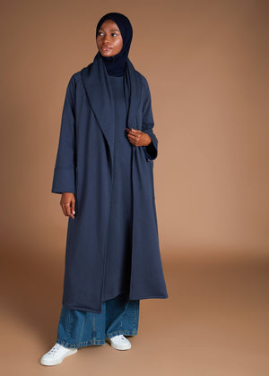 Cozy Fleece Cover Up Navy | Coats & Cover Ups | Aab Modest Wear