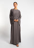 Loose Fit Abaya Grey