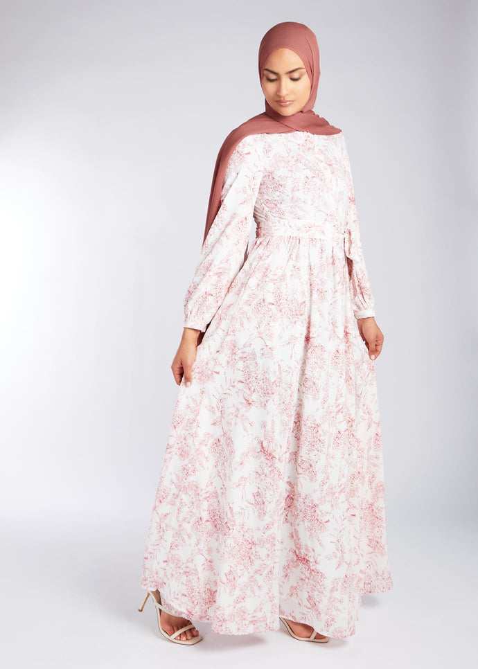 Toile De Jouy Maxi Dress | Maxi Dresses | Aab Modest Wear