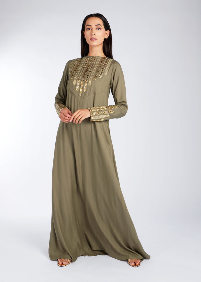 Sahm Abaya Ivy Green