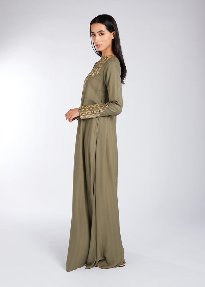 Sahm Abaya Ivy Green