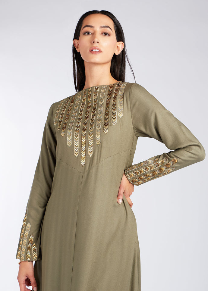 Sahm Abaya Ivy Green