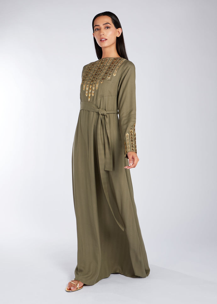 Sahm Abaya Ivy Green