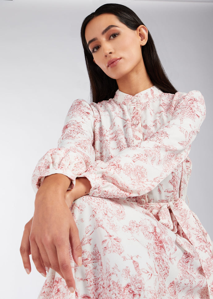 Toile De Jouy Maxi Dress | Maxi Dresses | Aab Modest Wear