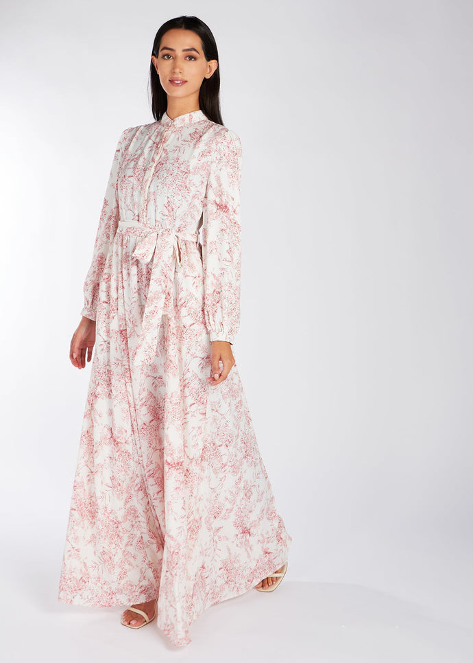 Toile De Jouy Maxi Dress | Maxi Dresses | Aab Modest Wear