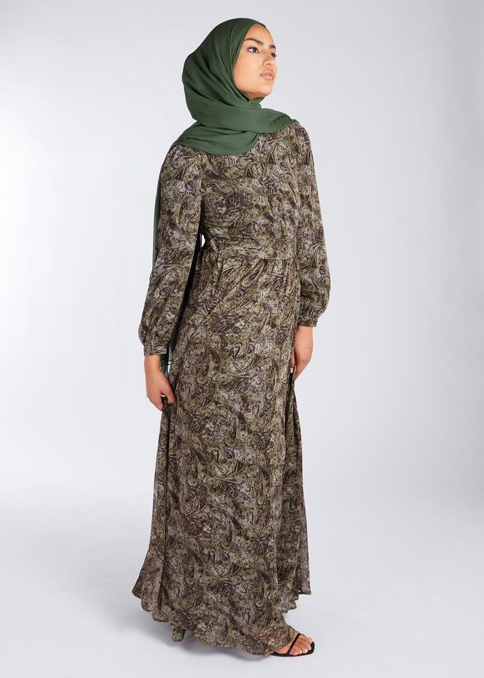 Autumn Paisley Maxi Dress | Maxi Dresses | Aab Modest Wear