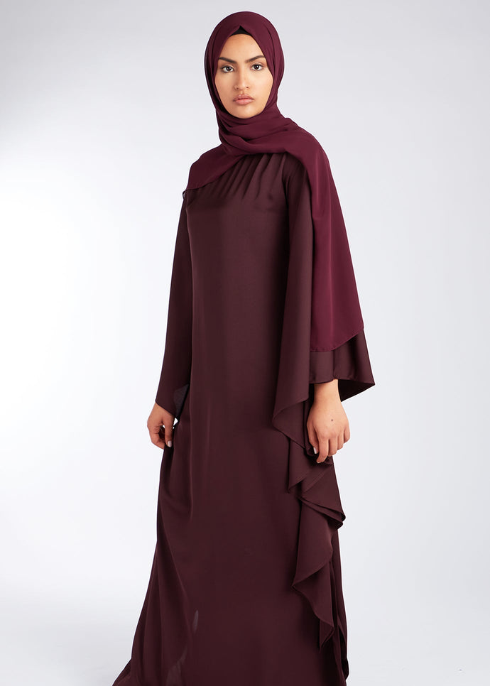 Floaty Kaftan Maroon | Kaftans | Aab Modest Wear