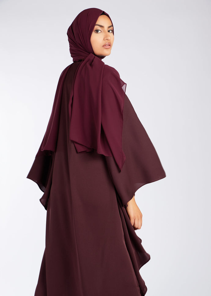 Floaty Kaftan Maroon | Kaftans | Aab Modest Wear
