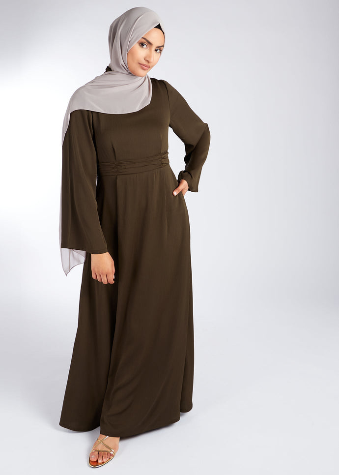 Rayie Abaya Brown | Abayas | Aab Modest Wear