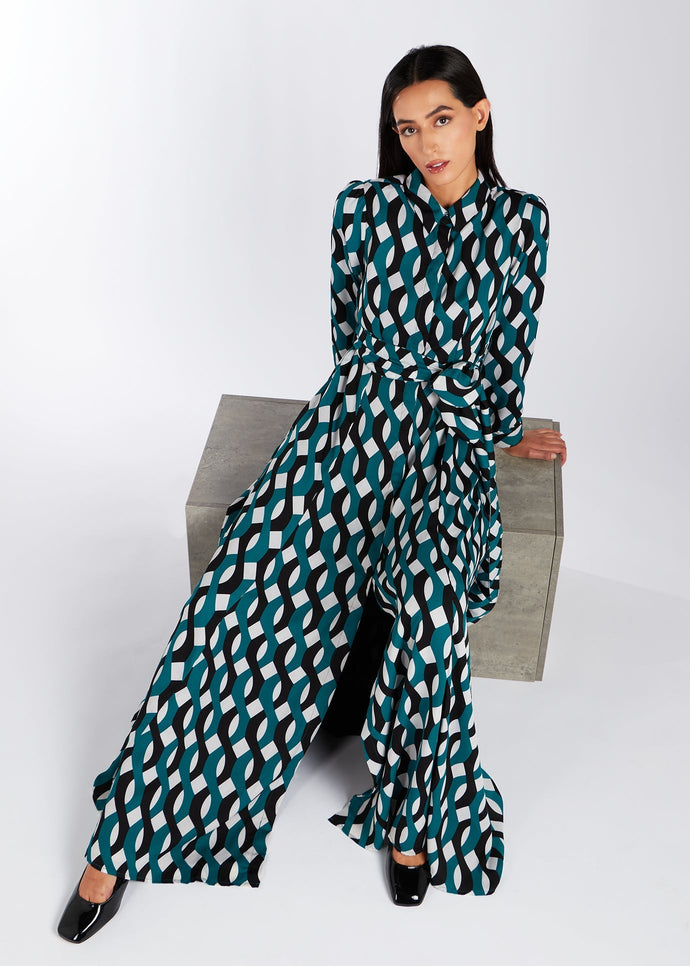 Geo Print Maxi Dress | Maxi Dresses | Aab Modest Wear
