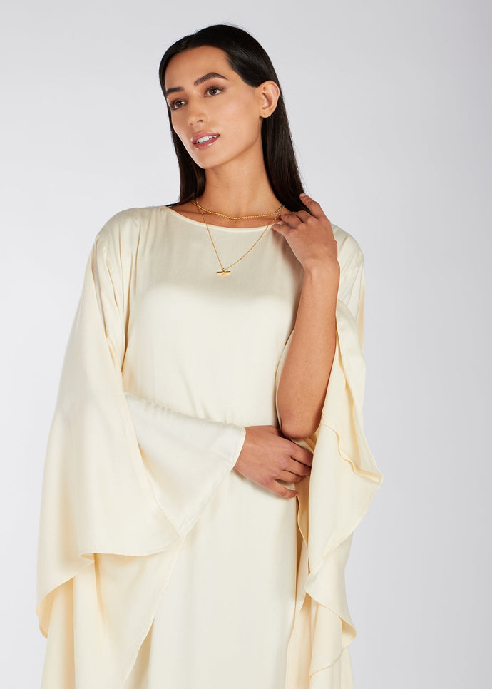 Floaty Kaftan Cream | Kaftans | Aab Modest Wear