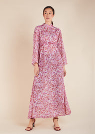 Rose Spray Maxi Dress - Final Sale