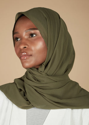 Sage Crepe Hijab