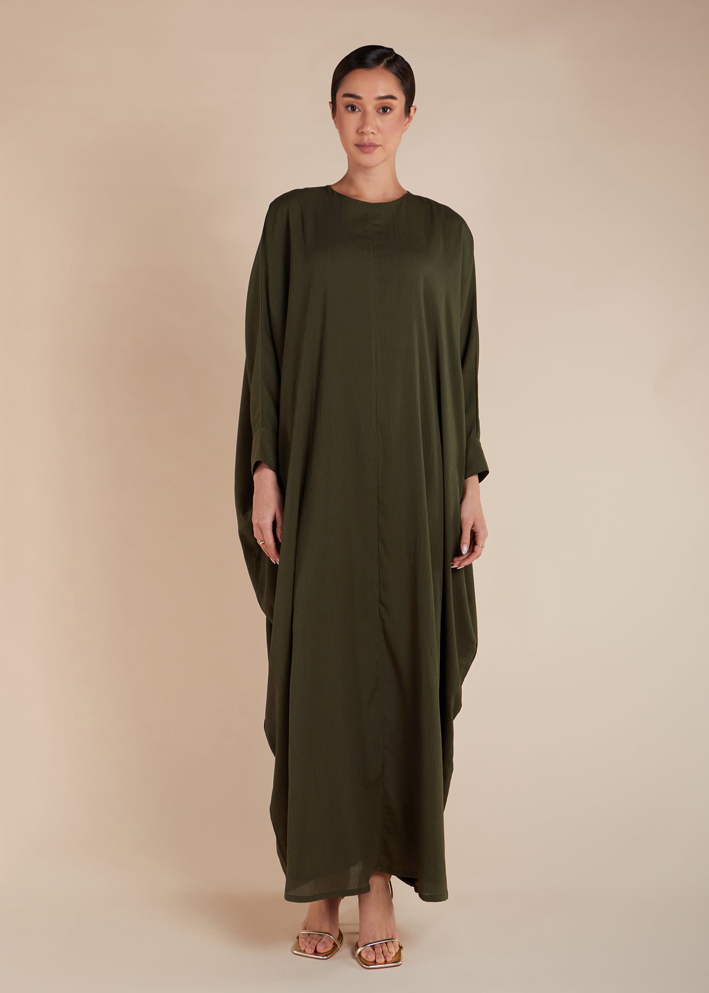 Soft Mesh Kaftan Olive | Modest Kaftans | Aab Modest Wear Soft Mesh Kaftan Olive | Modest Kaftans | Aab Modest Wear