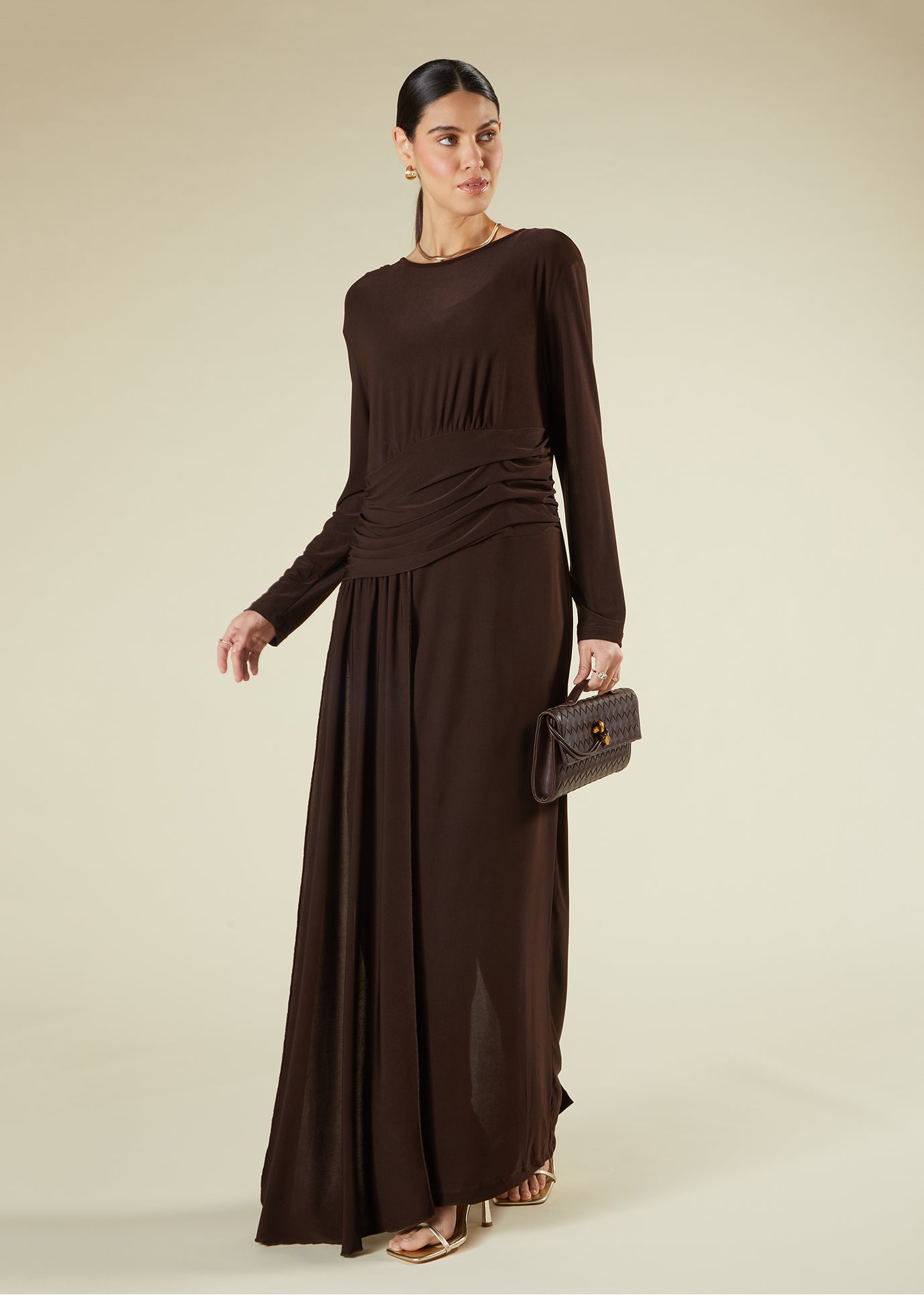 alaia maxi dress Alaia Maxi Brown | Modest Maxi Dresses