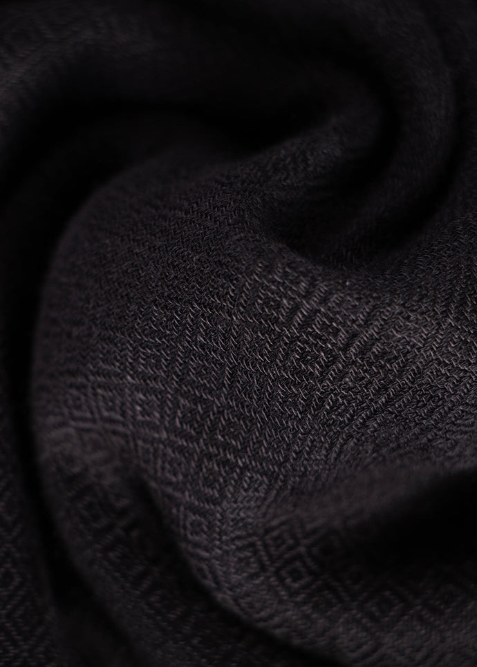 Diamond Weave Hijab Black