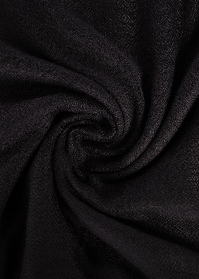 Diamond Weave Hijab Black