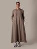Hoody Abaya Khaki