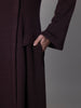 Sienna Asymmetric Coat Chocolate Plum