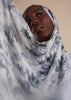 White Aquarelle Botanics Print Hijab