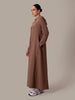 Hoody Abaya Dusty Rose