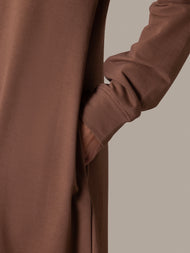 Hoody Abaya Dusty Rose