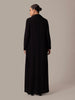 Two Piece Suit Abaya Black