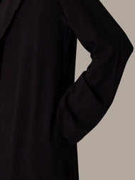 Two Piece Suit Abaya Black