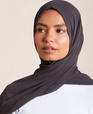 Carbon Crepe Hijab