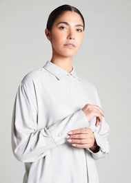 Shirt Dress Soft Grey | Shirt Dresses | Aab Modest Wear