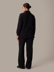 Turtle Neck Co-Ord Set Black