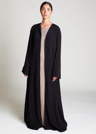 Lace Trim Kimono Black | Kimonos | Aab Modest Wear