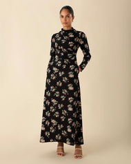Fitted Floral Maxi