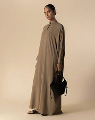 Loose Fit Abaya Natural