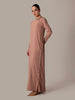 Mocha Side Button Abaya