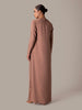 Mocha Side Button Abaya