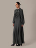Ruffle Neck Maxi Sea Green