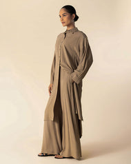 Shirt & Trouser Co-Ord Set Natural