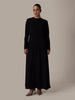 Black Textured Abaya